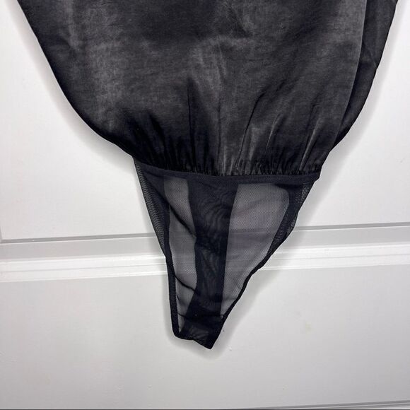 Lulus Black Strappy Bodysuit  - Picture 5 of 8